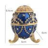 Easter Egg Metal Home Decor Cathilic Enamel Ishtar Church Utensils Christmas Gift Jewely Organizer