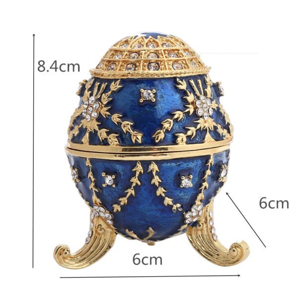 Easter Egg Metal Home Decor Cathilic Enamel Ishtar Church Utensils Christmas Gift Jewely Organizer