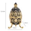 Enamel Easter Egg Home Decor Metal Crafts Catholic Church Utensils Jewelry Box Diamond Inlaid Ornaments Orthdox Gift