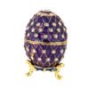 Enamel Easter Egg Home Decor Metal Crafts Catholic Church Utensils Jewelry Box Diamond Inlaid Ornaments Orthdox Gift