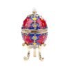 Enamel Easter Egg Home Decor Metal Crafts Catholic Church Utensils Jewelry Box Diamond Inlaid Ornaments Orthdox Gift