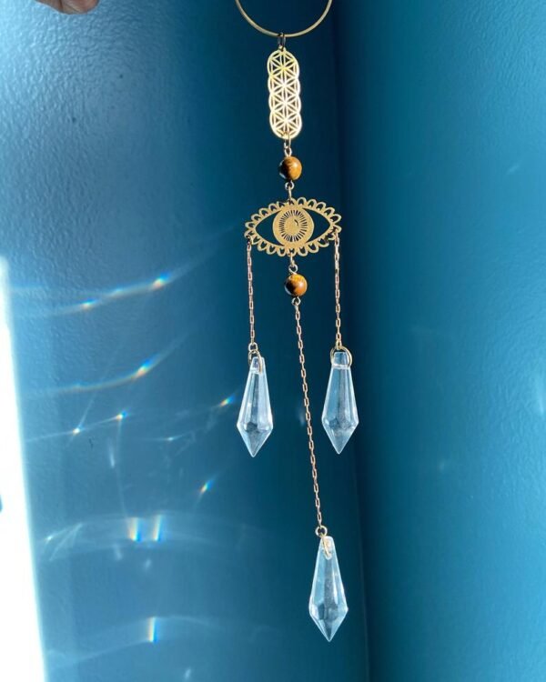 Exotic Eyes Sun Sun Catcher Crystal Light Catcher Handmade Catcher Witchy Suncatcherprism|rainbow Maker