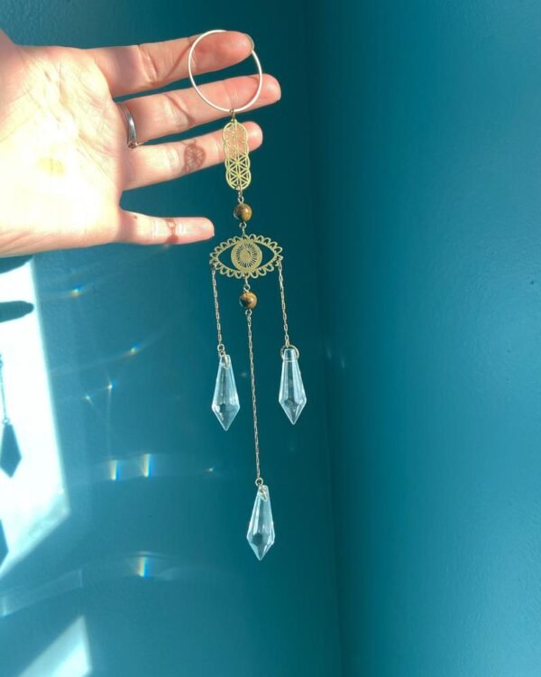 Exotic Eyes Sun Sun Catcher Crystal Light Catcher Handmade Catcher Witchy Suncatcherprism|rainbow Maker