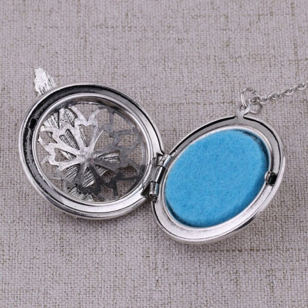 Exquisite Hummingbird Aromatherapy Diffuser Pendant Essential Oil Lockets Necklace Jewelry Long Necklace + Vintage Gift Pouch