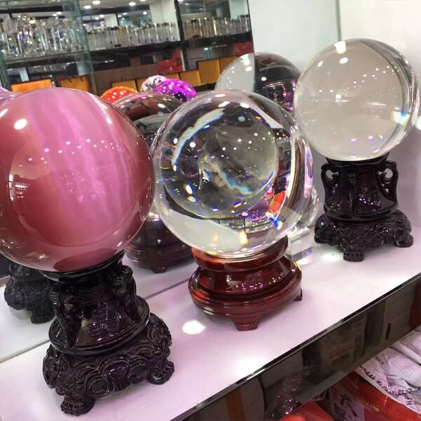Exquisitely Carved Stand Base Crystal Ball Resin Holder Magic Sphere Display Ornaments Photography Props Home Decor