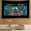 Face To Face Skull Tapestry Kawaii Room Decor Witchcraft Tapestry Wall Hanging Boho Decor Tapestry  Wall Decor