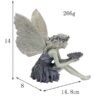 Fairy Station  Resin Crafts Flower Fairy Garden Ornaments Turek Sits on the Goblin Statue