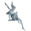 Fairy Station  Resin Crafts Flower Fairy Garden Ornaments Turek Sits on the Goblin Statue