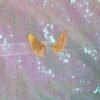 Fairy Wing Earrings,Cottagecore, Fairycore Angel Wings Iridescent Mirror Acrylic Ear Studs