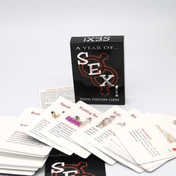 Fantasiex Possible Sexual Positions Playing A Year Of Sex for Adult Sexy Game Cards Sets For Couple Sex Cards Bedroom Commands   Game related