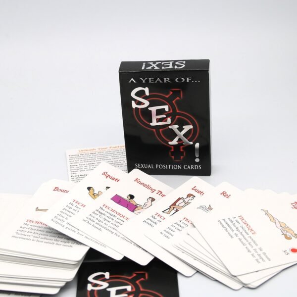 Fantasiex Possible Sexual Positions Playing A Year Of Sex for Adult Sexy Game Cards Sets For Couple Sex Cards Bedroom Commands   Game related