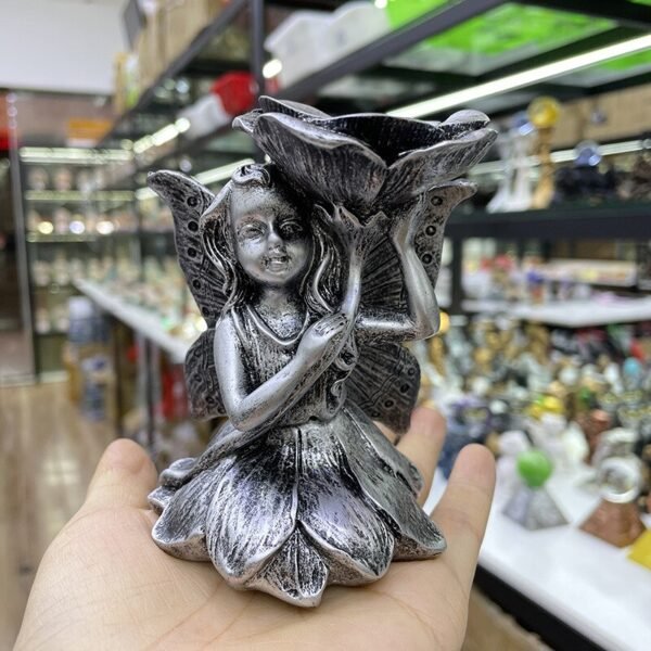 Fantasy Flower Fairy Statue Display for Crystal Ball Base Holder Collectible Figurine Cute Home Decoration Resin Sculpture Gift