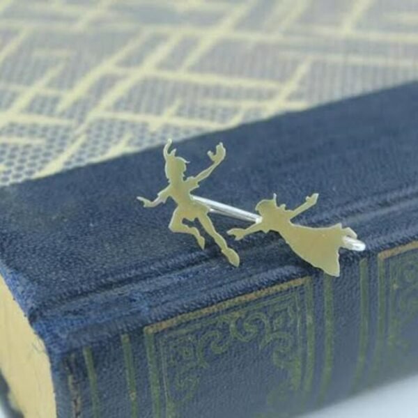 Fashion Fairy Tale Gold Color Silver Color Peter Pan Dangle Earrings