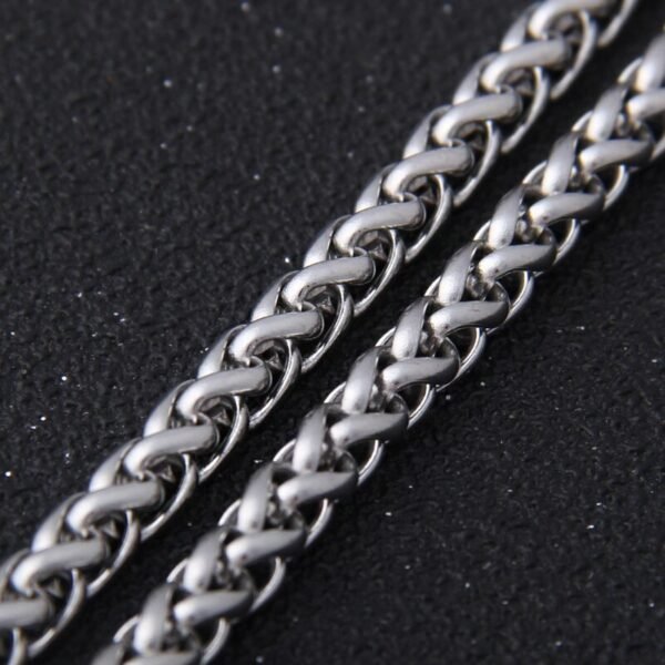 Viking Magic~Fashion Jewelry Hip Hop Chain Necklace 3 mm Exaggerated Personality Long Stainless Steel Necklace For Man
