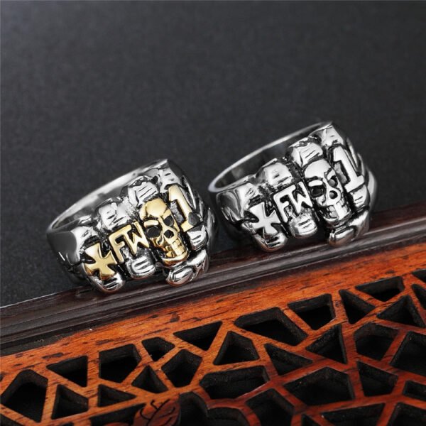 Magic Ring~Fashion Stainless Steel Ring 2018 men fist product punk personality New jewelry  HF187