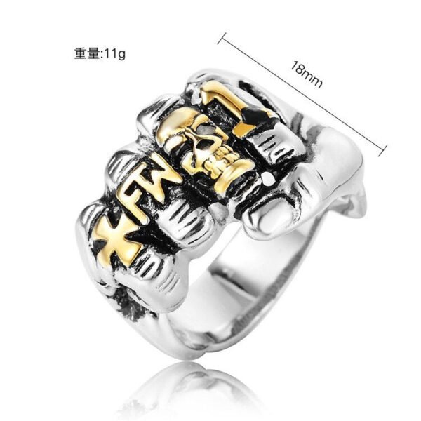Magic Ring~Fashion Stainless Steel Ring 2018 men fist product punk personality New jewelry  HF187