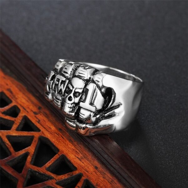 Magic Ring~Fashion Stainless Steel Ring 2018 men fist product punk personality New jewelry  HF187