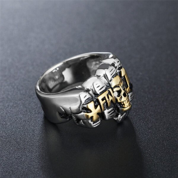 Magic Ring~Fashion Stainless Steel Ring 2018 men fist product punk personality New jewelry  HF187