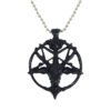 Steampunk Inverted Pentagram Star God Goat Head Pendant Necklace Satan Satan Mysterious Metal DIY Necklace in Jewelry
