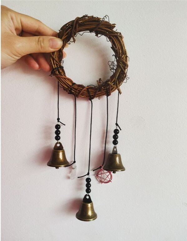 Fengshui Magic Witch Bells Occult Pagan Home Protection Door Hanging Banish Evil Energy Windows Wall Art Wicca Gift