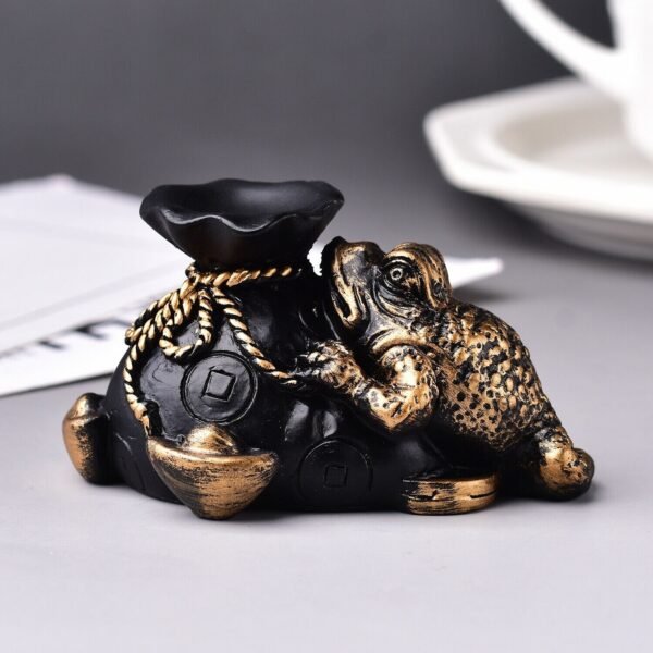 Fortune Toad Crystal Ball Display Stands Resin Home Decor Sphere Base Holder Figurines Ornament for 4~8cm Sphere