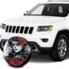 Foruidea Vintage Sugar Skull Girl Spare Tire Cover Waterproof Dust Proof UV Sun Wheel Tire Cover Fit for Car,Trailer, 15 Inch|Car Covers|