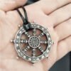 Viking Magic~Free Ship Wheel Of Life Samsara Buddhist Talisman And Amulet Pendant Buddha Necklace Dharma Religious Indian Jewelry