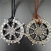 Viking Magic~Free Ship Wheel Of Life Samsara Buddhist Talisman And Amulet Pendant Buddha Necklace Dharma Religious Indian Jewelry