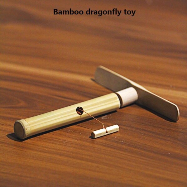 2pcs traditional chinese handmade toy wood Bamboo dragonfly flying game toy for kids novelty presents for children   Game related