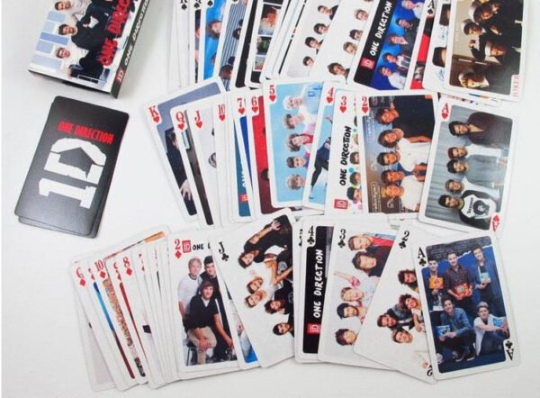 54pcs/set collective pop star UK band one direction poker celebrity 1D 1 direction playing cards novelty presents   Game related
