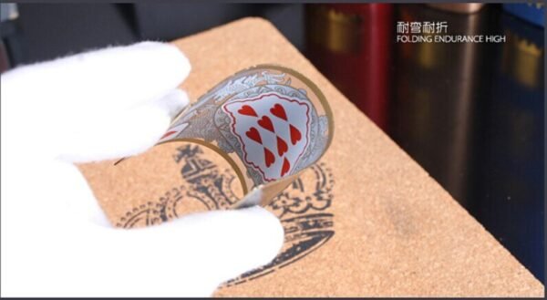 55pcs/set waterproof plastic pvc poker card deck collective gold edge playing cards set   Game related