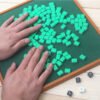 Mini Mahjong portable Small Travel Mahjong set Mahjiang tiles with table traditional chinese family game   Game related