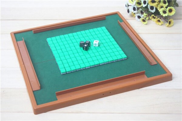 Mini Mahjong portable Small Travel Mahjong set Mahjiang tiles with table traditional chinese family game   Game related