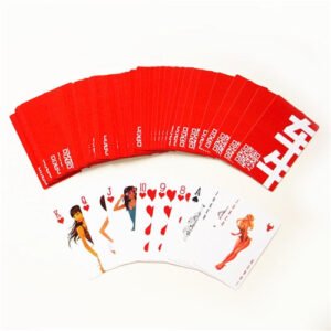 plastic pvc poker pretty lady red color waterproof playing cards high quality present pokers   Game related