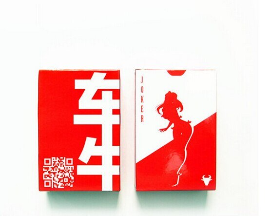 plastic pvc poker pretty lady red color waterproof playing cards high quality present pokers   Game related