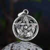 New Arrival  Stainless Steel Moon Star Necklace Pendant For Men Women Punk Choker Gothic Jewelry Gift