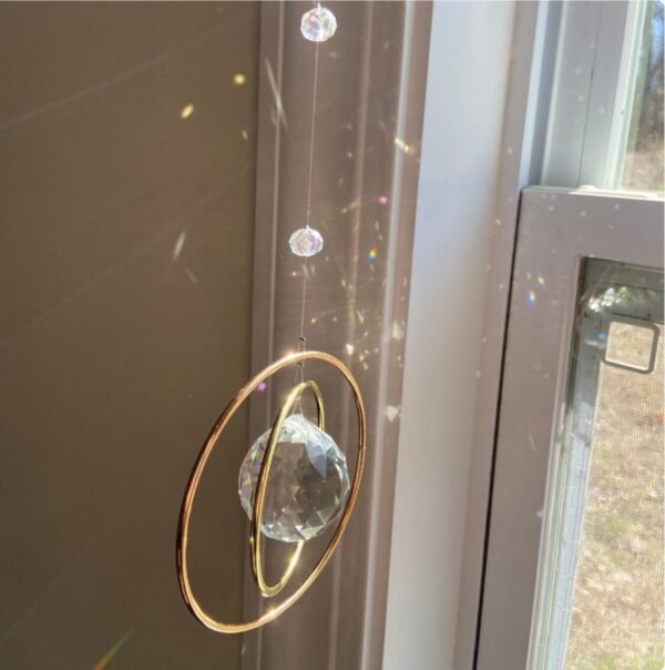 Galaxy Sun catcher Crystal Prism Window Decor Hanging ball Crystal Sun catcher Rainbow Crystal Window Hanging Gifts Home Decor