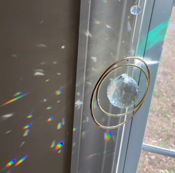 Galaxy Sun catcher Crystal Prism Window Decor Hanging ball Crystal Sun catcher Rainbow Crystal Window Hanging Gifts Home Decor