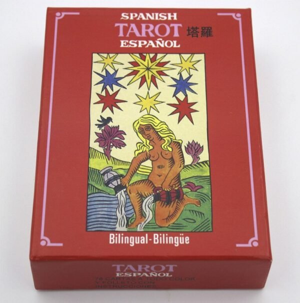 Gaming Tarot cards Spanish & English version 78 pcs/set boxed playing card Mysterious tarot cards board game