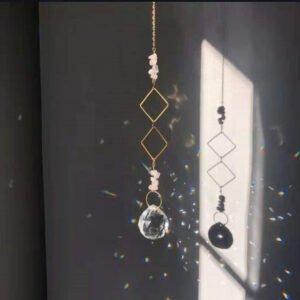 Geometry-Crystal-Prism-Suncatcher-Wall-Hanging-Windows-Hanging-Lightcatcher-Home-Protection-Gift Geometry Crystal Prism Suncatcher Wall Hanging Windows Hanging Lightcatcher Home Protection Gift