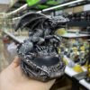Giant Dragon Guardian Perched on Crystal Ball Figurine Retro Crafts Crystal Ball Display Stand Office Desktop Ornament for 4-8cm