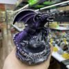 Giant Dragon Guardian Perched on Crystal Ball Figurine Retro Crafts Crystal Ball Display Stand Office Desktop Ornament for 4-8cm