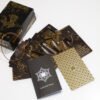 Gift Box Luxury Set Gold Foil Tarot Card Hot Stamping PVC Waterproof Wear-resistant Board Game Solitaire Divination Chess