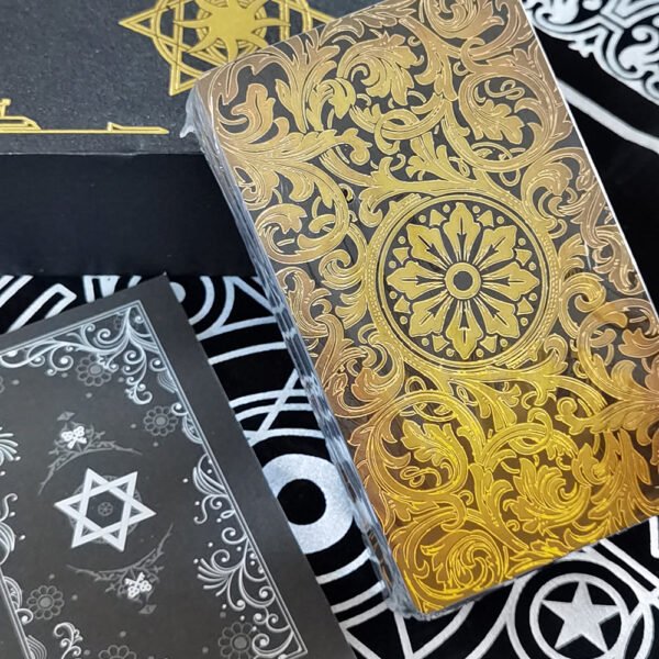 Gift Box Luxury Set Gold Foil Tarot Card Hot Stamping PVC Waterproof Wear-resistant Board Game Solitaire Divination Chess