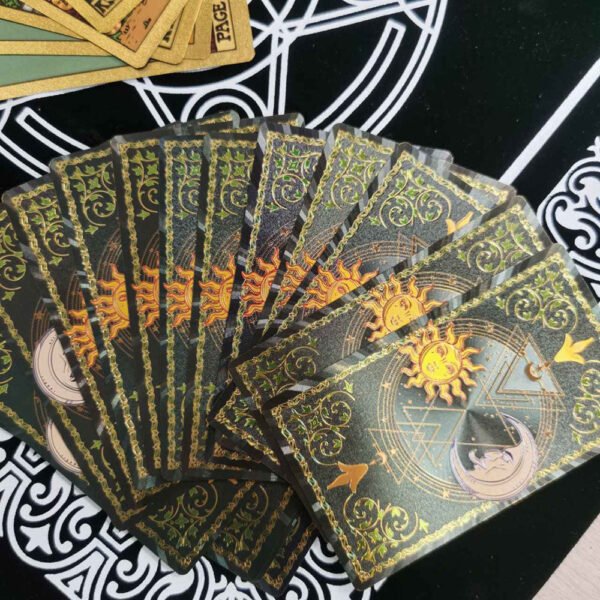 Gold Foil Tarot Brand Hot Stamping PVC Game Card