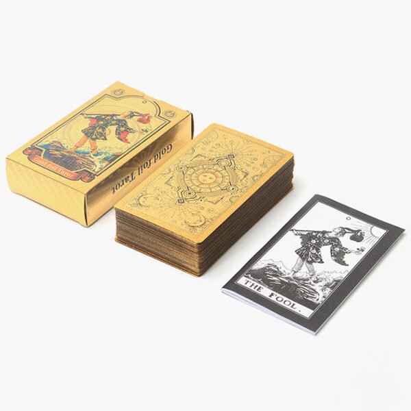 Gold Foil Tarot Brand Hot Stamping PVC Game Card