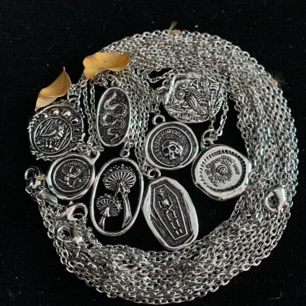 Gift of nature, mushroom pendant, mushroom necklace, Wicca, there are the same earrings, witchcraft accessories gifts