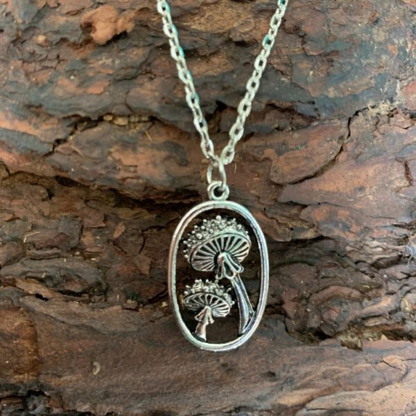 Gift of nature, mushroom pendant, mushroom necklace, Wicca, there are the same earrings, witchcraft accessories gifts