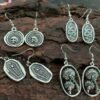 Gifts from nature mushroom earrings Wicca accessories gifts