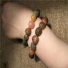 Magicun Crystal~Gobi agate stone bracelets  Agate Tourmaline Crystal Bracelet Buddha Beads Natural Stone Made Tibetan  Bracelet Nice Gifts